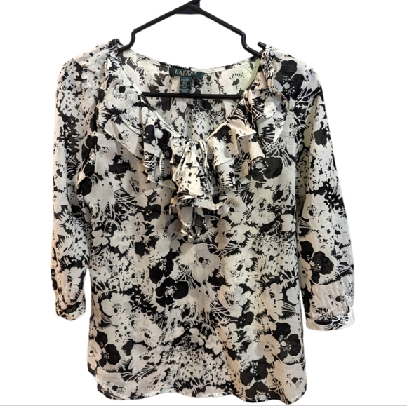 🌟Host Pick🌟 Ralph Lauren Cotton Blouse PM - Picture 3 of 3
